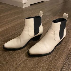 Everlane White Western Boot, Size 7.5